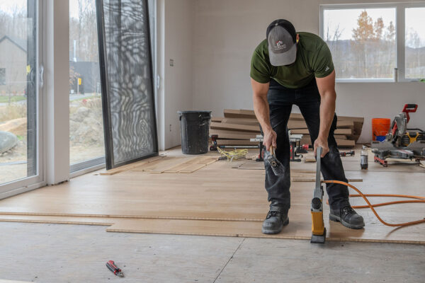 Photo de la construction d'une maison neuve par Voreno Construction