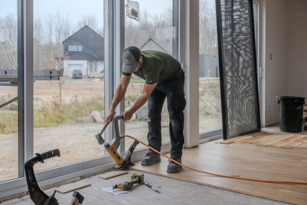 Photo de la construction d'une maison neuve par Voreno Construction