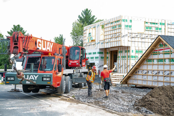 Photo de la construction d'une maison neuve par Voreno Construction