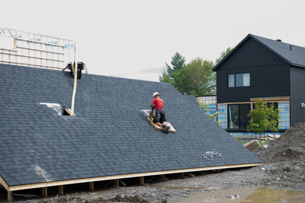 Photo de la construction d'une maison neuve par Voreno Construction
