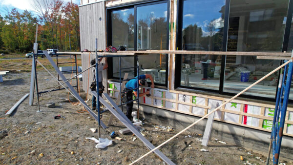 Photo de la construction d'une maison neuve par Voreno Construction
