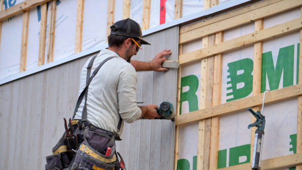 Photo de la construction d'une maison neuve par Voreno Construction