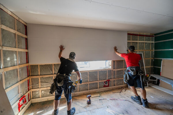 Photo de la construction d'une maison neuve par Voreno Construction